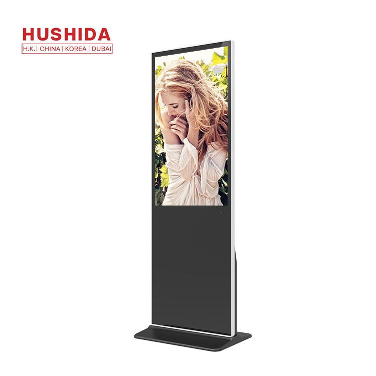 55 inch indoor Android Wifi 2K 4K HD ultra thin touchscreen elevator advertising kiosk vertical digital signage