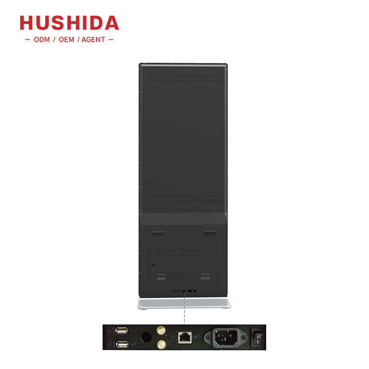 HUSHIDA Smart Kiosk Vertical LCD Advertising Display Interactive Panel Digital Signage Totem Touch Screen