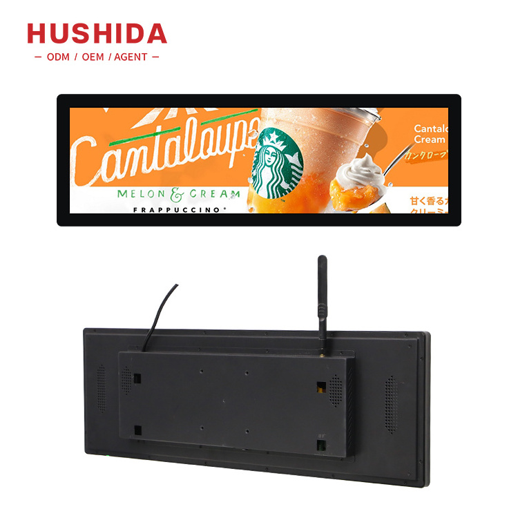 19.5 To 88 Inch Advertising Equipment Shelf Screen Advertising Display For Supermarket Shelves