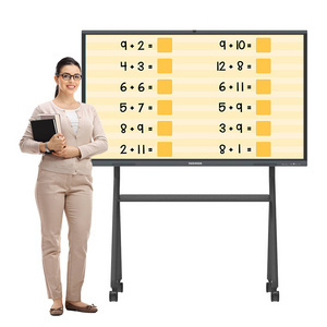 55 65 75 85 100 inch Interactive Digital Display Touch Screen Mobile Smart Board TV Interactive Whiteboard