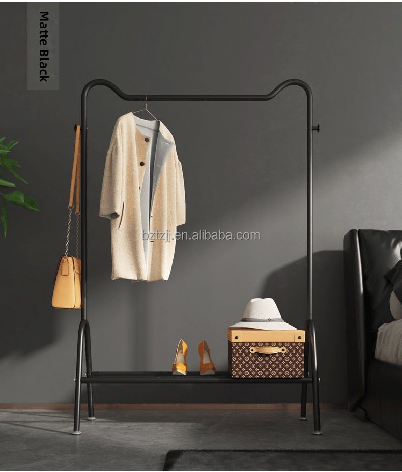 Metal Free Standing Tree Hanging Bag Hat Jacket Umbrella Multifunctional Coat Rack Stand Metal Clothes Hanger Stand