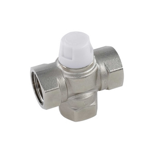 ZL-2231 3 way valve and electric thermal actuator thermostatic mixing floor heating valve copper