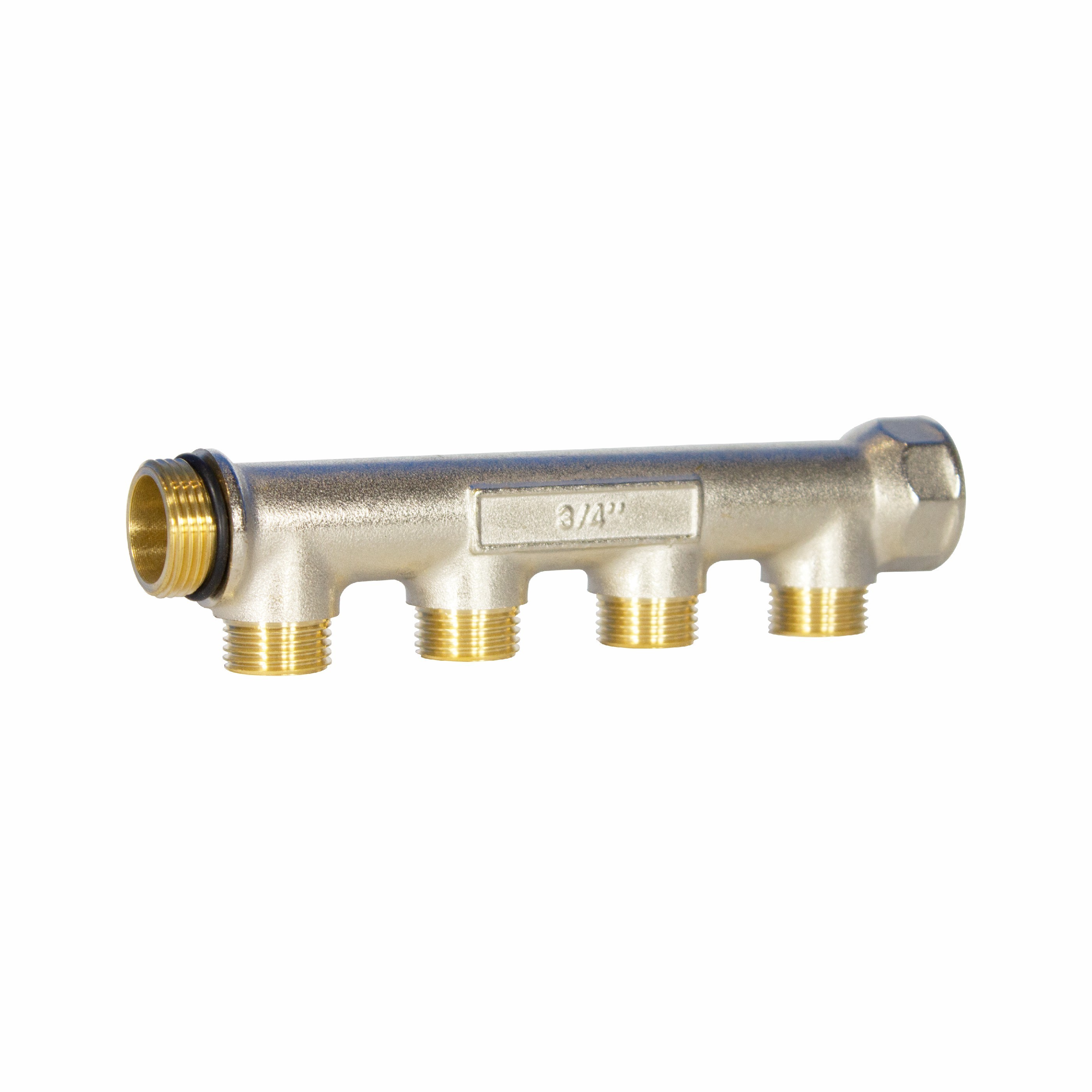 ZHONGLIANG ZL-1137 Modular simple brass distribution manifold with shut-off valves for domestic water