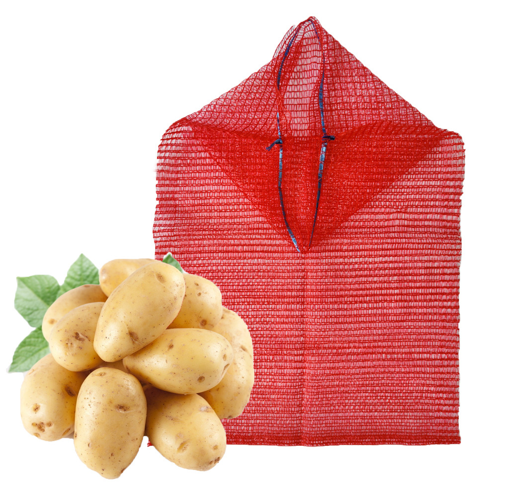 Cheap wholesale PP/PE Knitted plastic raschel leno mesh packing bags for Agriculture fruit vegetable form China