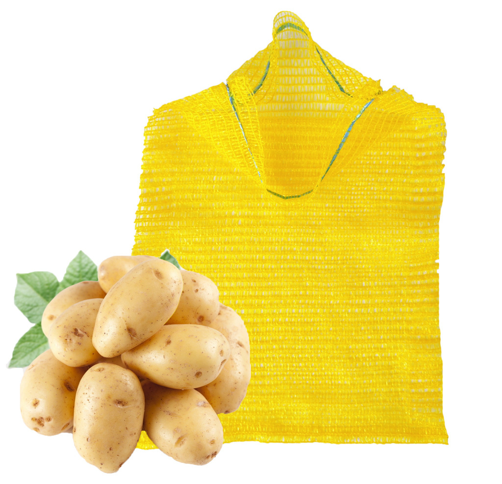 Cheap wholesale PP/PE Knitted plastic raschel leno mesh packing bags for Agriculture fruit vegetable form China