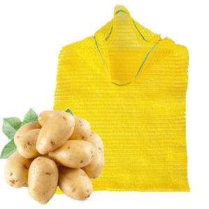 Cheap wholesale PP/PE Knitted plastic raschel leno mesh packing bags for Agriculture fruit vegetable form China