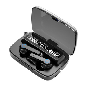 M19 TWS Blue Tooth Earphone Led Display Sport Wireless Earbuds With Mirror Flashlight BT 5.1 gaming headset Wireless Earphones