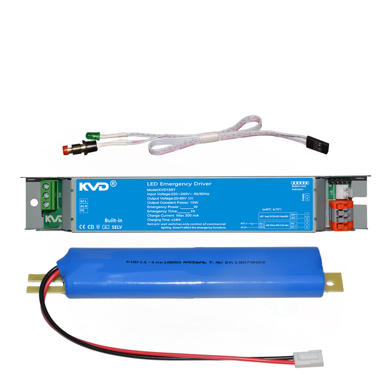 Emergency Convertion Kit Power 5W 10W 3hours LiFePO4 Battery Backup for Shop Exit LED Downlight Tri-proof Linear LED