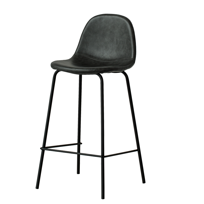 kitchen breakfast high counter bar stool modern leather velvet bar chairs