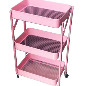 Hand carts trolley with storage cart with wheel fold soap bathroom drain rack metal shelving units plastic baby storage rack