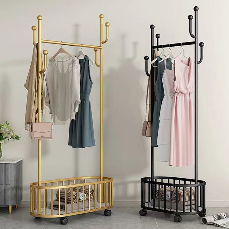 2024 new arrivals modern design clothes display rack hanger garment boutique stand With Wheels