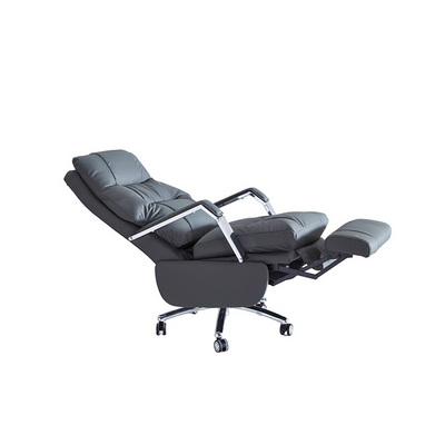 High Quality Modern Luxury Adjustable Recliner Swivel Manager Executive Ergonomic Real Genuine Leather Office Chair