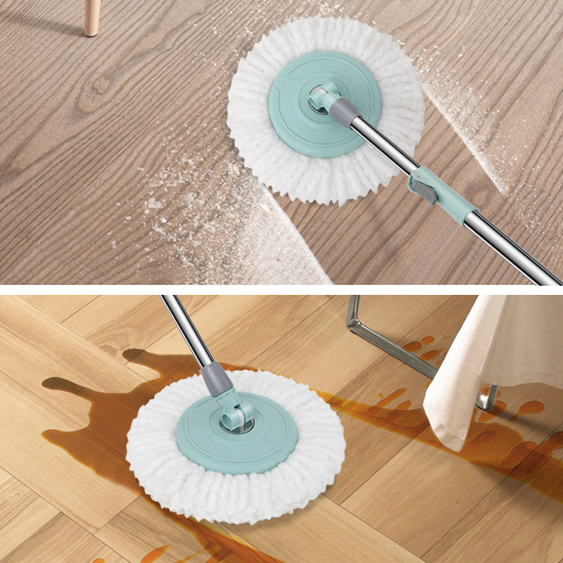 Spin mop with bucket  Housework Hand Free Floor Cleaning Easy Microfiber Long Telescopic Handle Rotating 360 Spinning Magic Mop