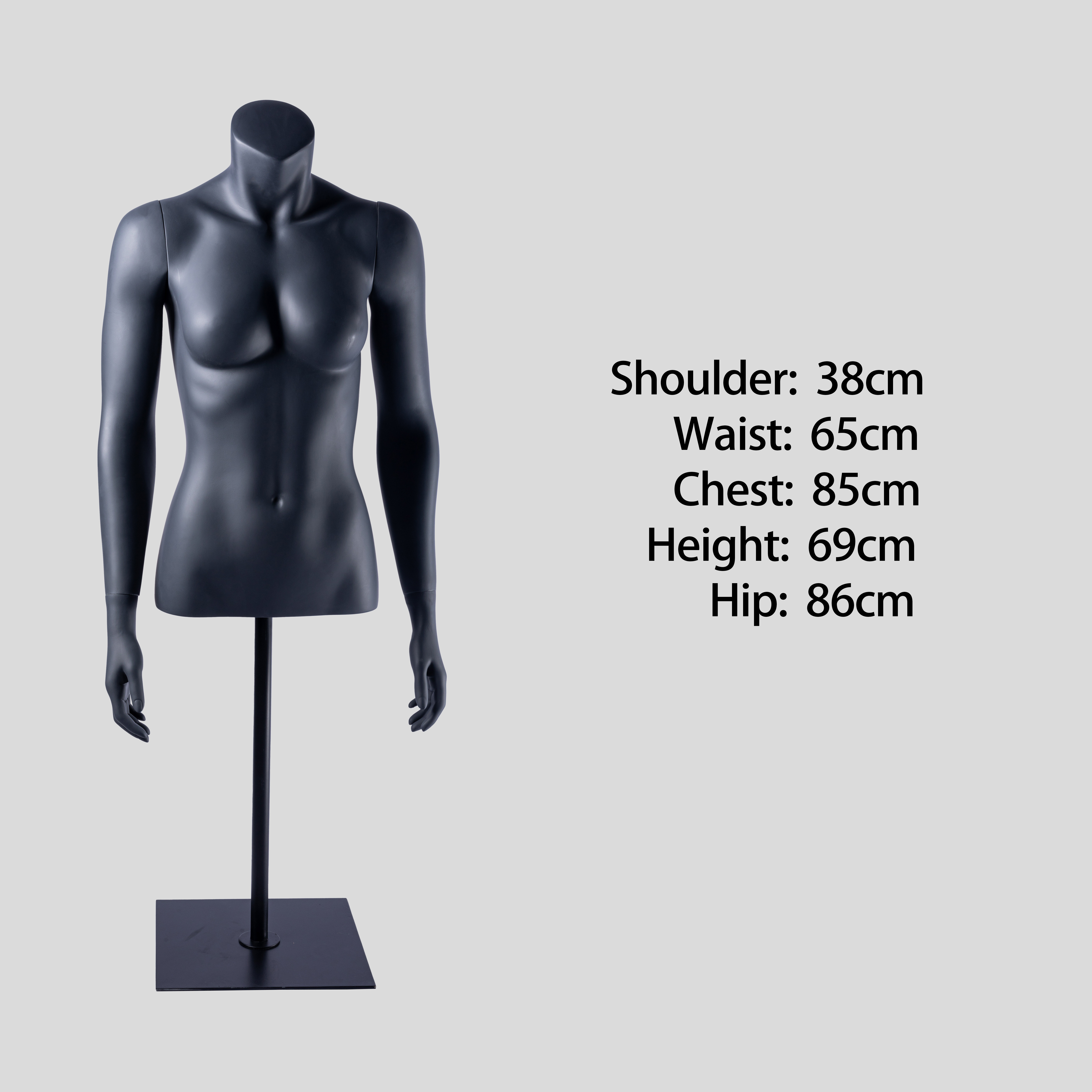 Cheap Fiberglass Half Body Torso Female Mannequins Upper Body for Sale