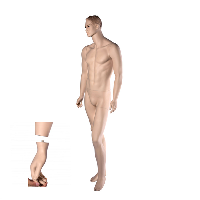 Wholesale Custom Fiberglass Male Mannequin with Make Up Men Mannequin Full Body