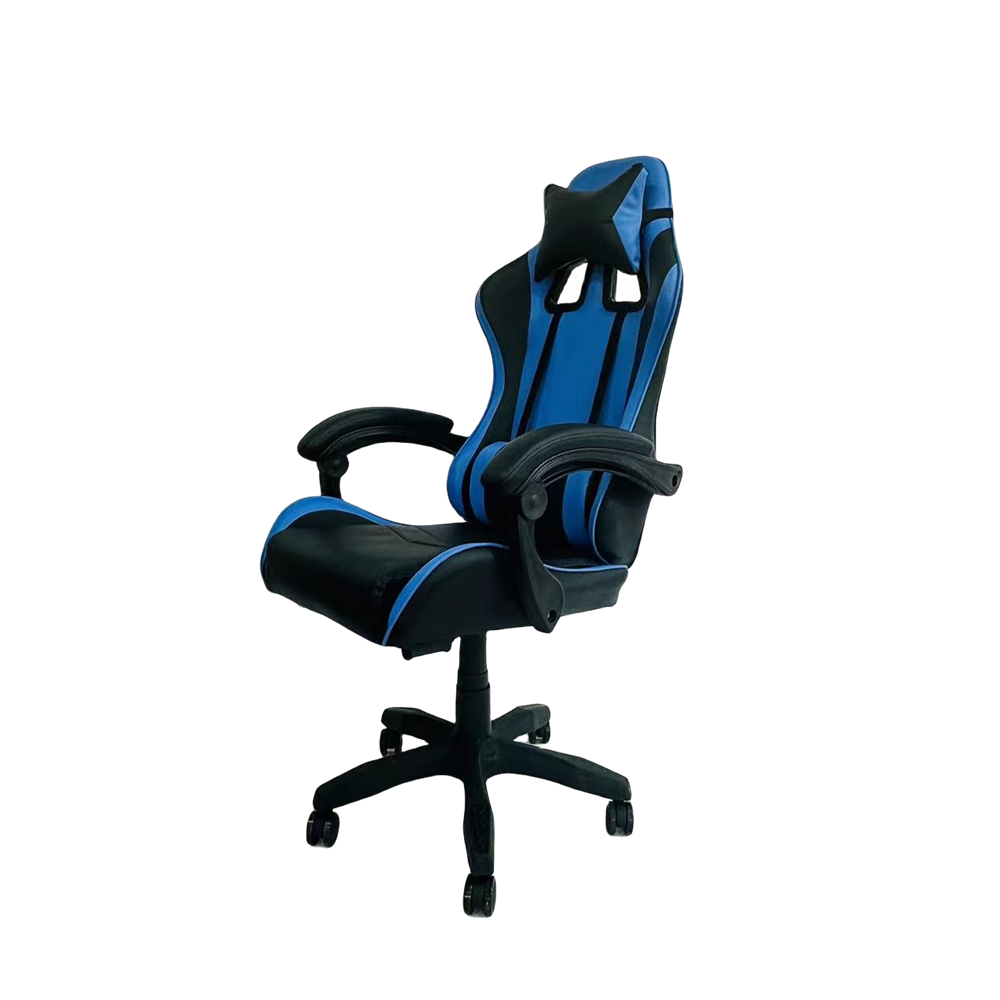 Ergonomics computer plastic PP PU leather mesh fabric gold iron metal leg boss arm swivel hello kitty gaming chair