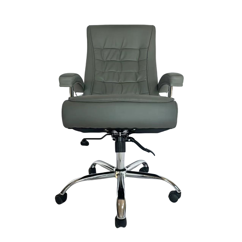 Factory High Quality Bureau Leather Ergonomic Soft Backrest Commerce Staff Swivel Office Chair