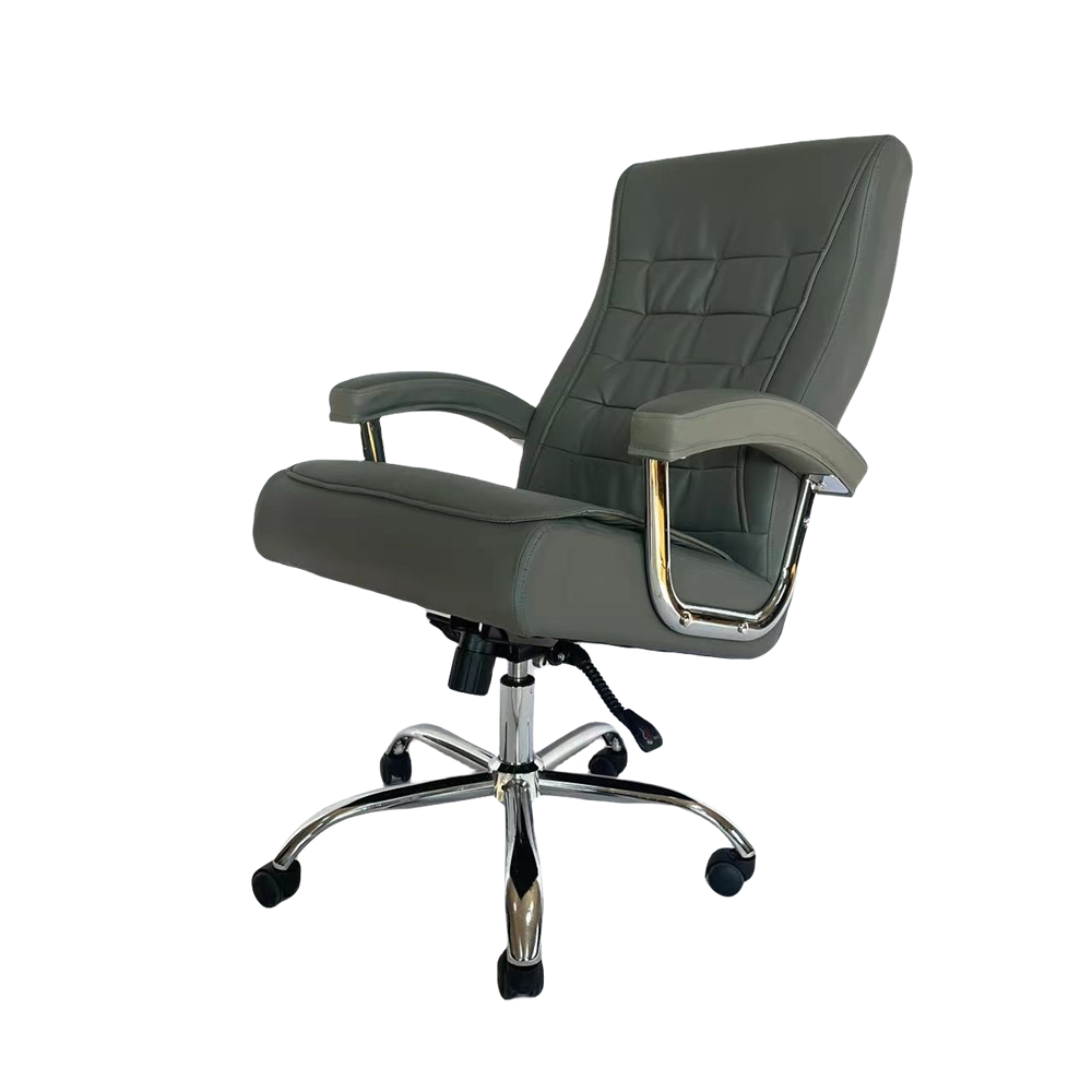 Factory High Quality Bureau Leather Ergonomic Soft Backrest Commerce Staff Swivel Office Chair