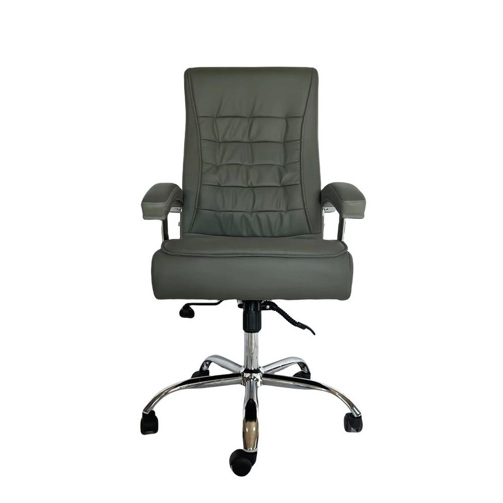 Factory High Quality Bureau Leather Ergonomic Soft Backrest Commerce Staff Swivel Office Chair