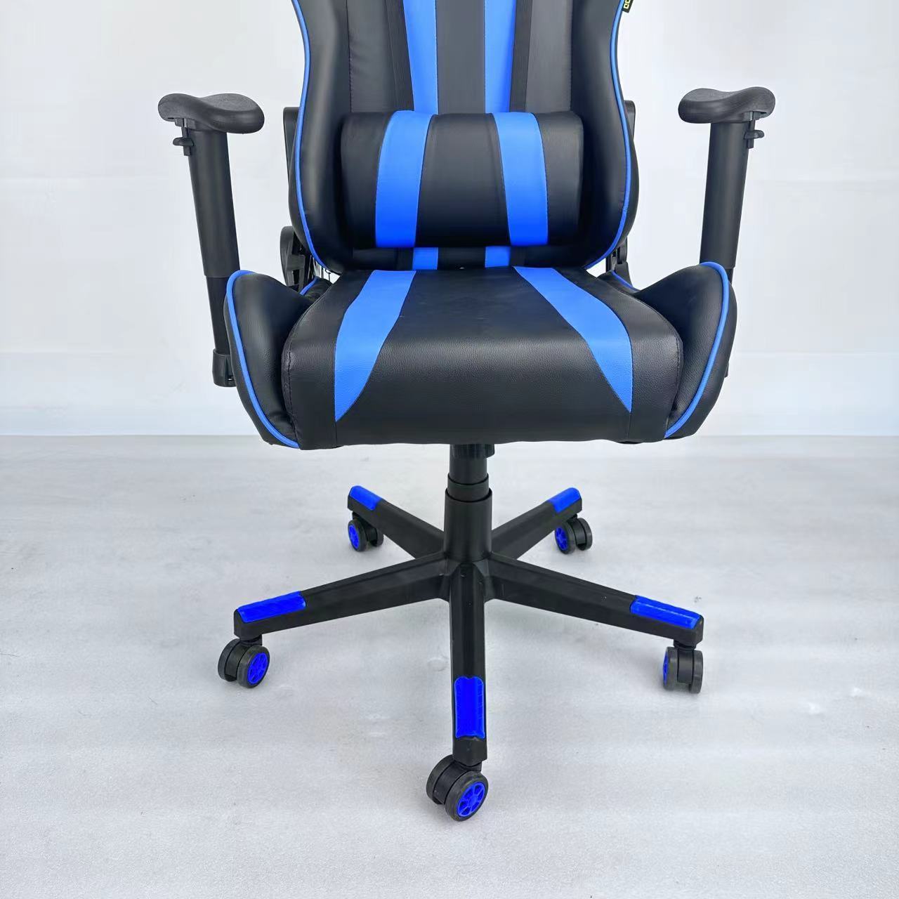 Multi-layered Synthetic Leather High Density Foam Cushions Razers Iskur Gaming Chair Game Chair With Memory Foam Head Cushion