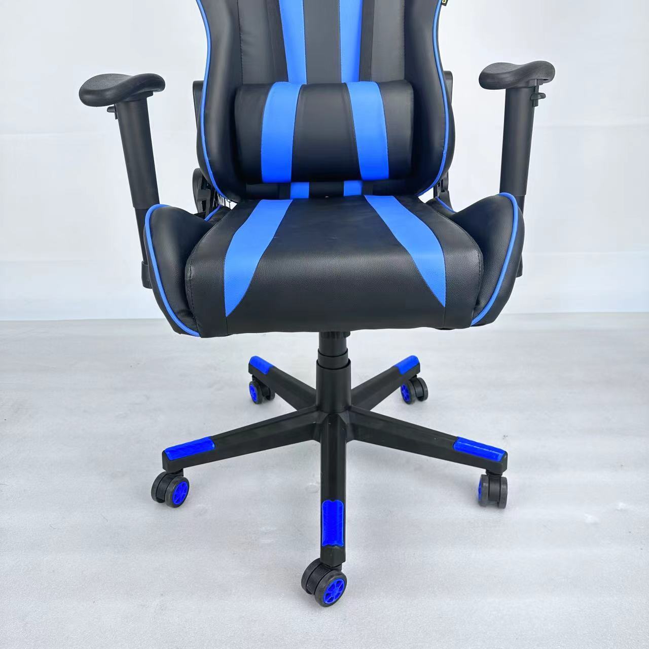 Multi-layered Synthetic Leather High Density Foam Cushions Razers Iskur Gaming Chair Game Chair With Memory Foam Head Cushion