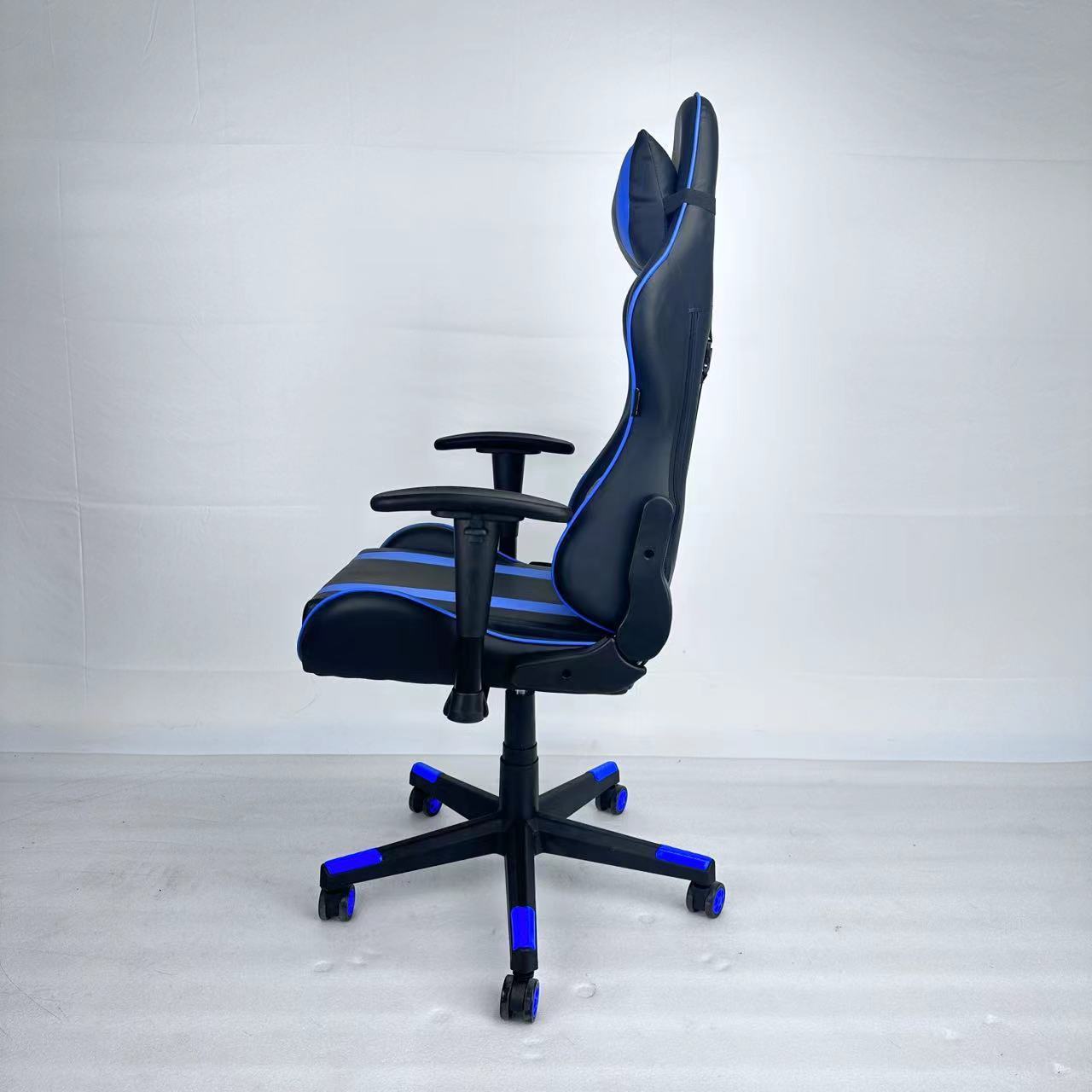 Multi-layered Synthetic Leather High Density Foam Cushions Razers Iskur Gaming Chair Game Chair With Memory Foam Head Cushion