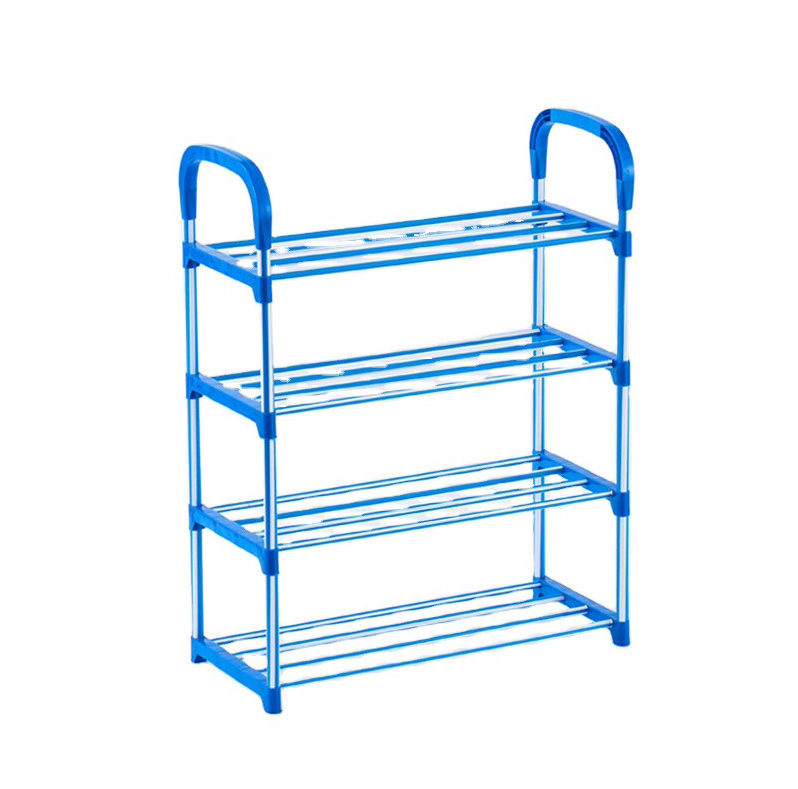 Original creative simple shoe rack bench storage 4 layer shoe rack wardrobe storage rack metal iron plastic customization