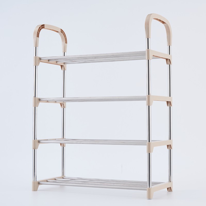 Original creative simple shoe rack bench storage 4 layer shoe rack wardrobe storage rack metal iron plastic customization