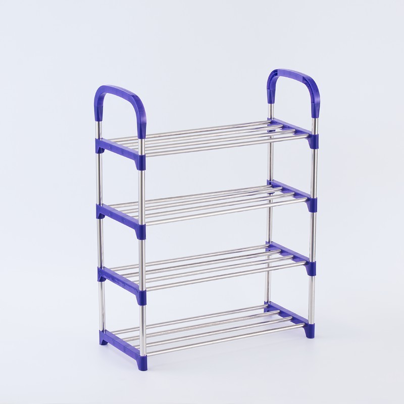 Original creative simple shoe rack bench storage 4 layer shoe rack wardrobe storage rack metal iron plastic customization