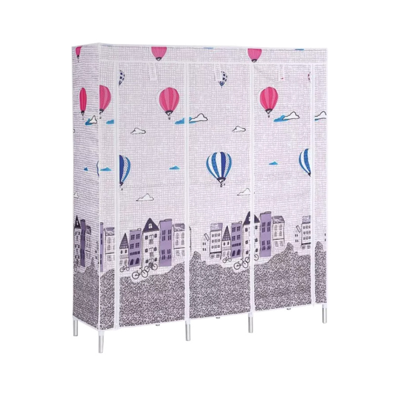 2022 manufacturer direct selling wholesale cheap folding wardrobe foldable non woven canvas wardrobe