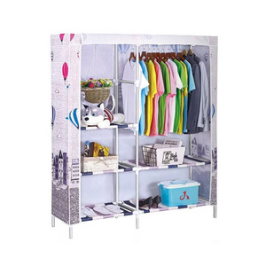 2022 manufacturer direct selling wholesale cheap folding wardrobe foldable non woven canvas wardrobe