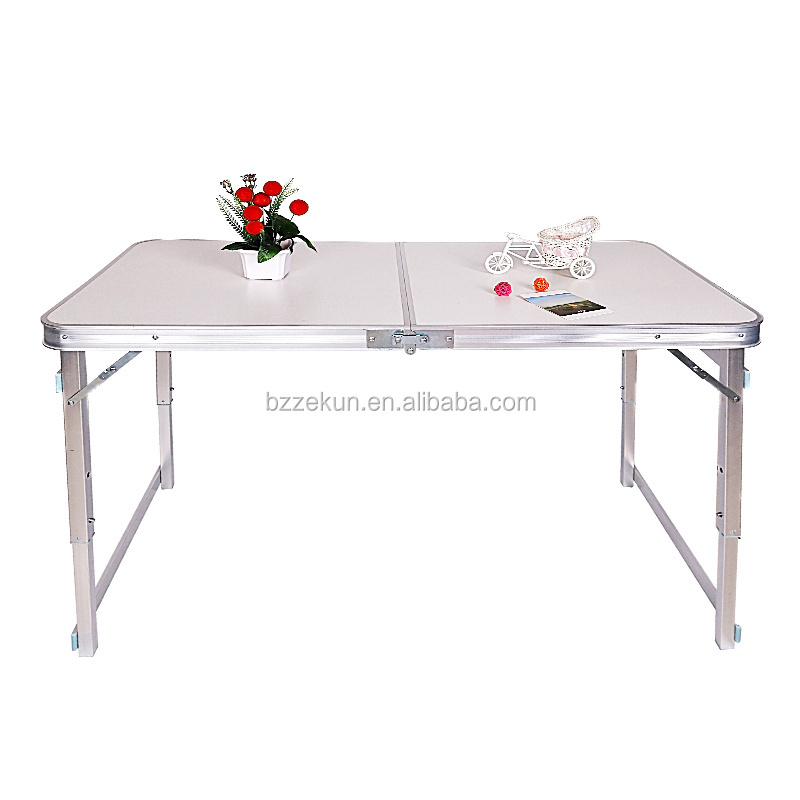 Outdoor Height Adjustable  lightweight portable dining aluminum folding table  and chairs portable camping table sets