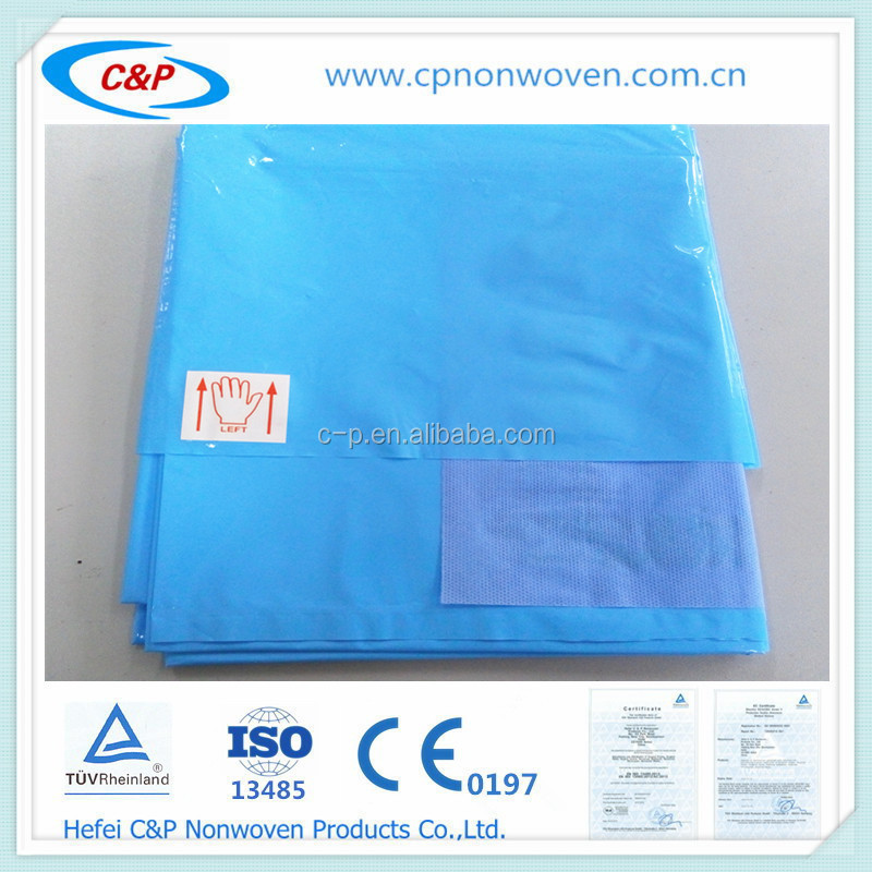 ISO485 CE Approved Hospital Use Disposable Cardiovascular Anesthesia Surgical Drape Pack Kit