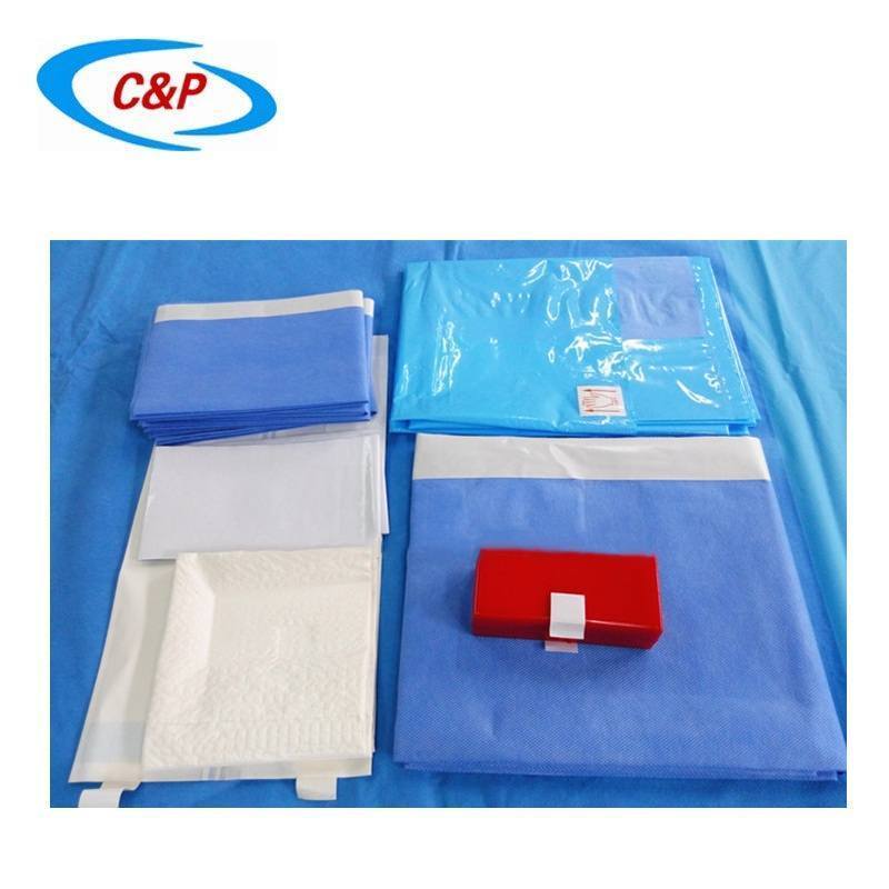 ISO485 CE Approved Hospital Use Disposable Cardiovascular Anesthesia Surgical Drape Pack Kit