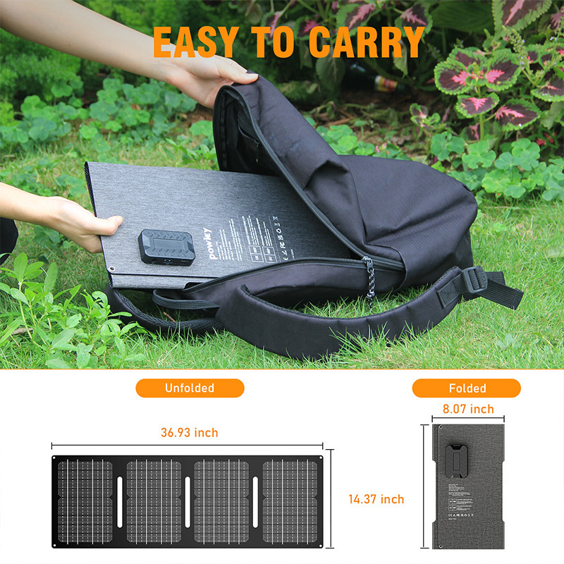 Portable Flexible Solar Panel System 40W 60W 120W  Home Solar Energy