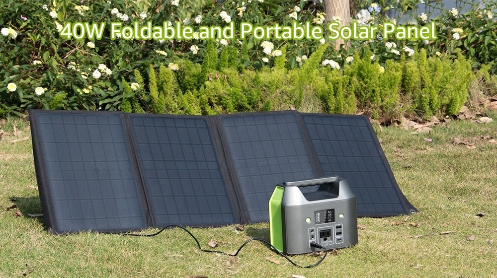 High Efficiency 22% solar energy Monocrystalline 40w portable folding outdoor camping foldable solar panel 100 watt charger