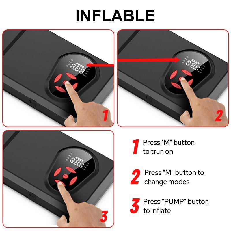 New Portable Multi-function OEM 12V Car Battery Jump Starter With Air Compressor Pump Tyre Inflator Power Bank Pack Kit