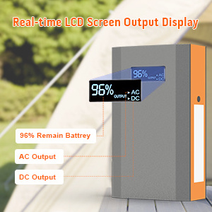 Solar power bank AC Outlet 65W Backup Lithium Battery 24000mAh portable power station for outdoor