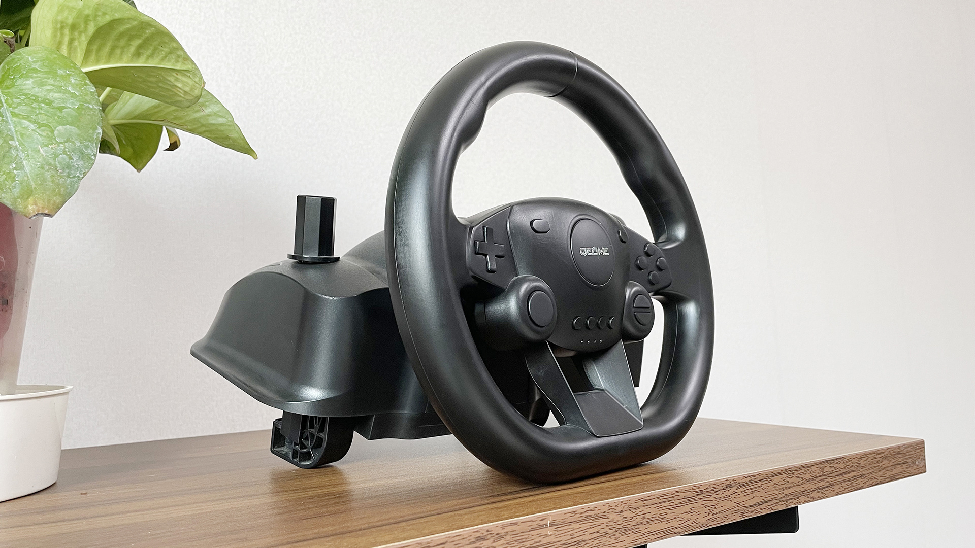 Gaming Racing Steering Wheel With Programmable And Dual Vibration Motor For Nin Tendo Switch Control