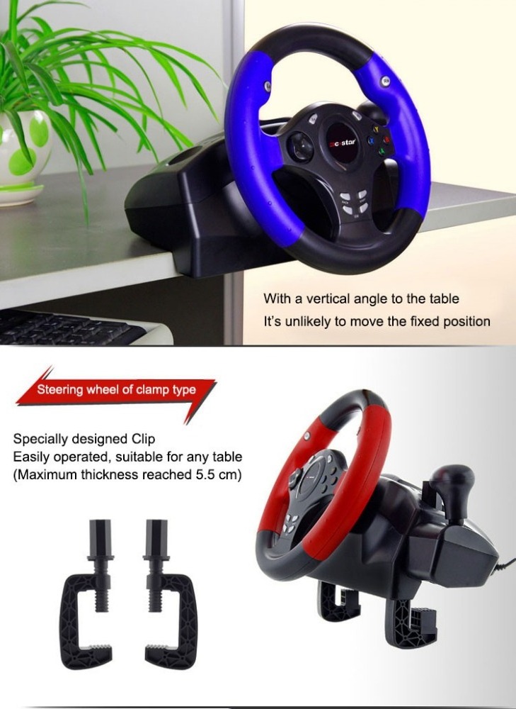 multifunctional wheel for Xboxone p4 PS-3 Xbox360 android SWT/PC 7in1 steering racing usb game wheel