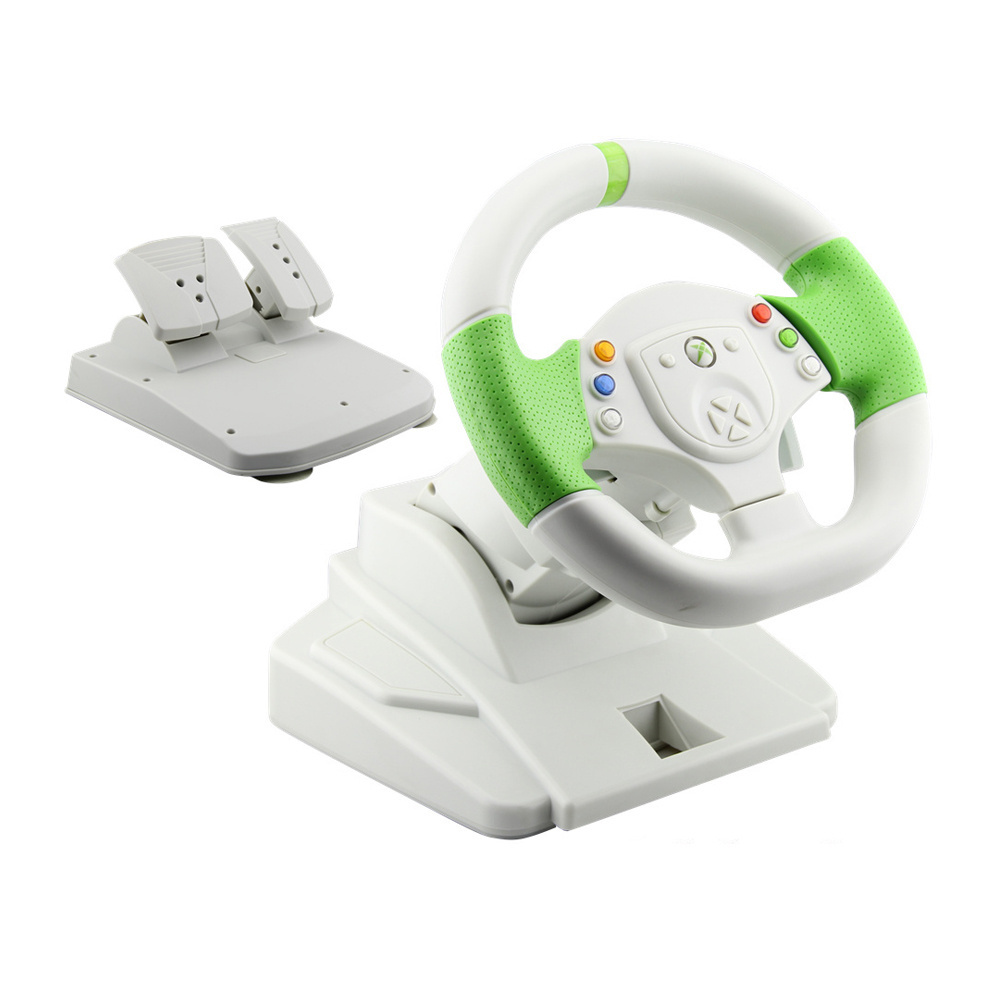 Cstar hot video game steering wheel for xbox 360 steering racing wheel