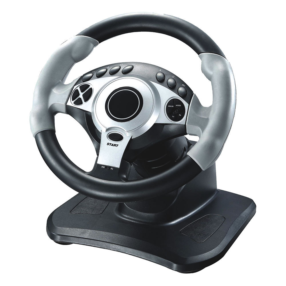 7 IN 1 Racing Steering Wheel For PS2/PS-3/USB PC