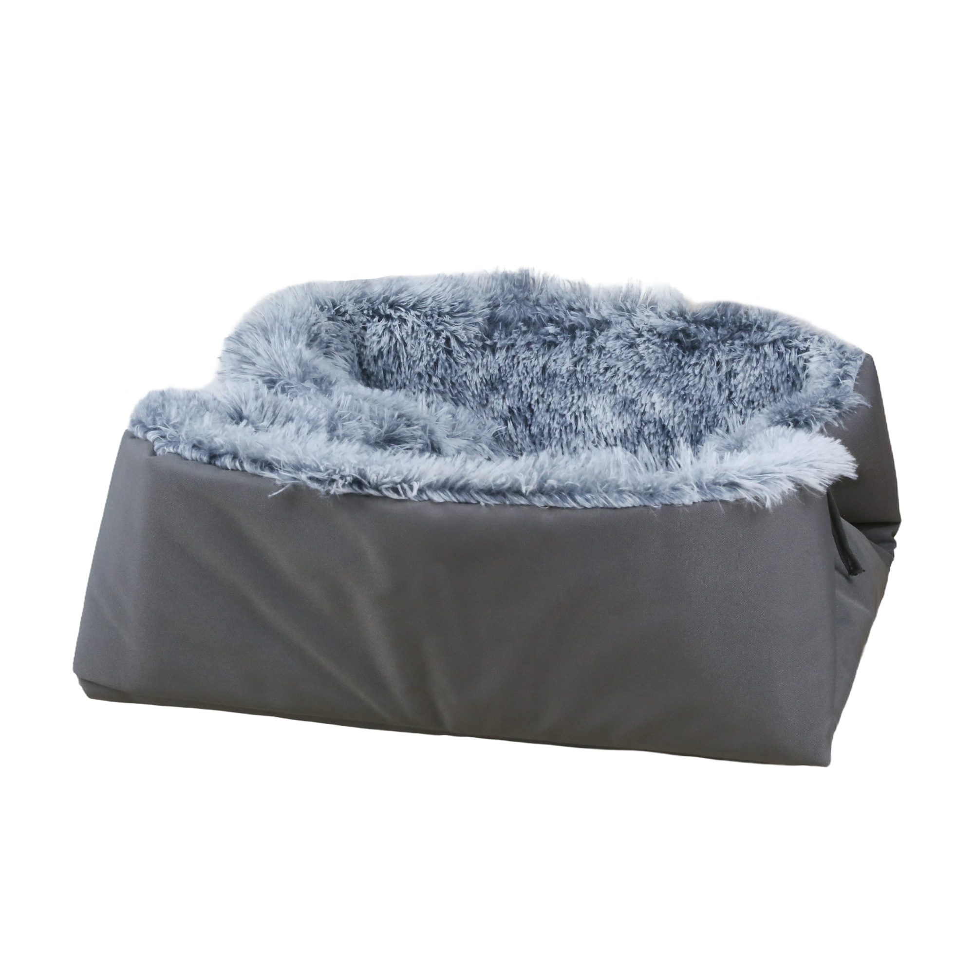 C4P new arrival self warm plush long faux fur  pet cat  nest 3in1 pet mats pad fluffy dog bed