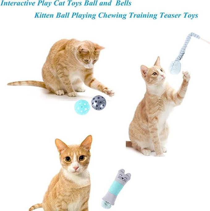 Assorted cat toy Catnip toy  Interactive mouse cat teaser jingle bell  cat cute kitten plush toy