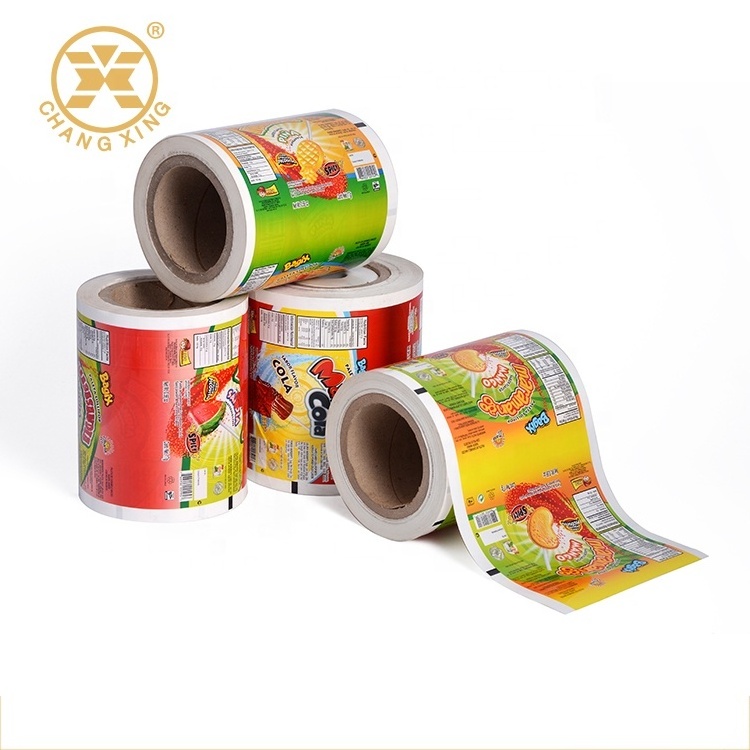 OEM Food Grade Heat Sealing BOPP Metallized Candy Sachet Film Automatic Packaging Customized Printed Lollipop Wrapper