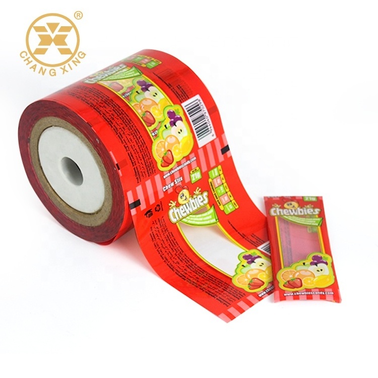 OEM Food Grade Heat Sealing BOPP Metallized Candy Sachet Film Automatic Packaging Customized Printed Lollipop Wrapper