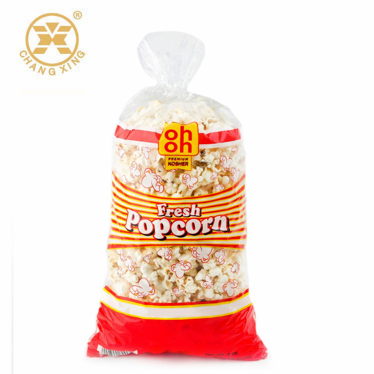 Cheap BOPP Popcorn Bag Clear Plastic Bags For Popcorn Packaging