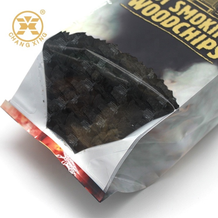 Charcoal Bags Clear Transparent Stand Up Pouch Heat Seal Stand Up Pouches Aluminum Bag Custom Plastic Bag