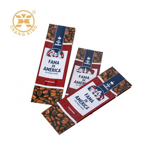 Good Price High Quality Custom  Logo Printed Food Grade Plastic Side Gusset Coffee Bags With One Way Valve