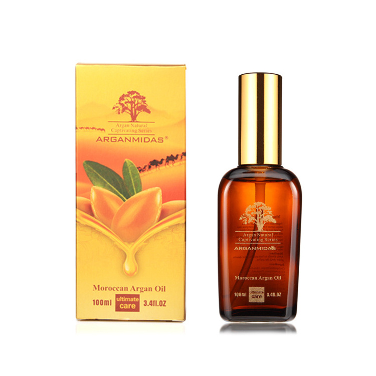 Arganmidas Leave hair shine and smooth organic argan oil rich in vitamin honey nourish hair care serum in thailand